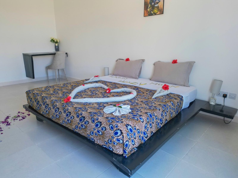 Honeymoon room setup, Mus Home Zanzibar